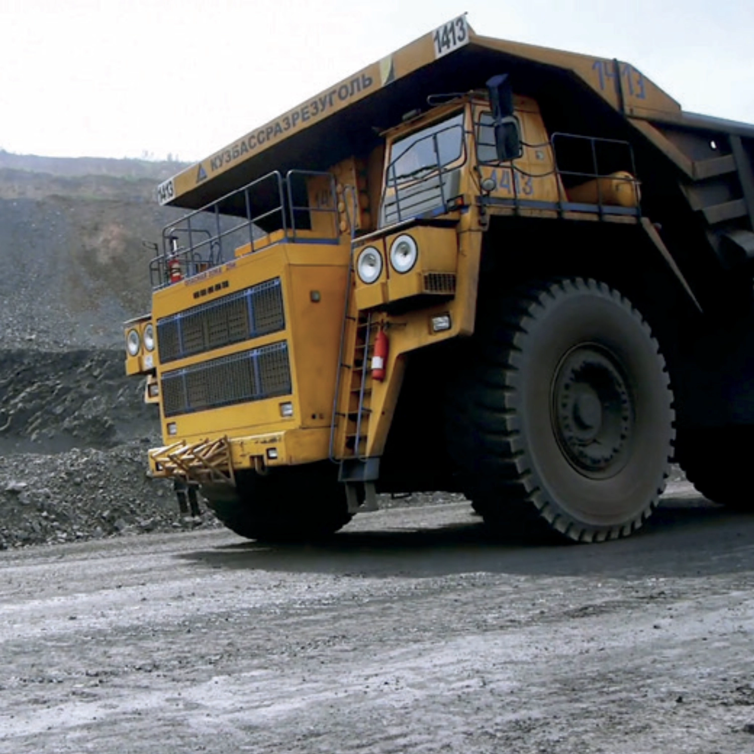 Heavy mining equipment.