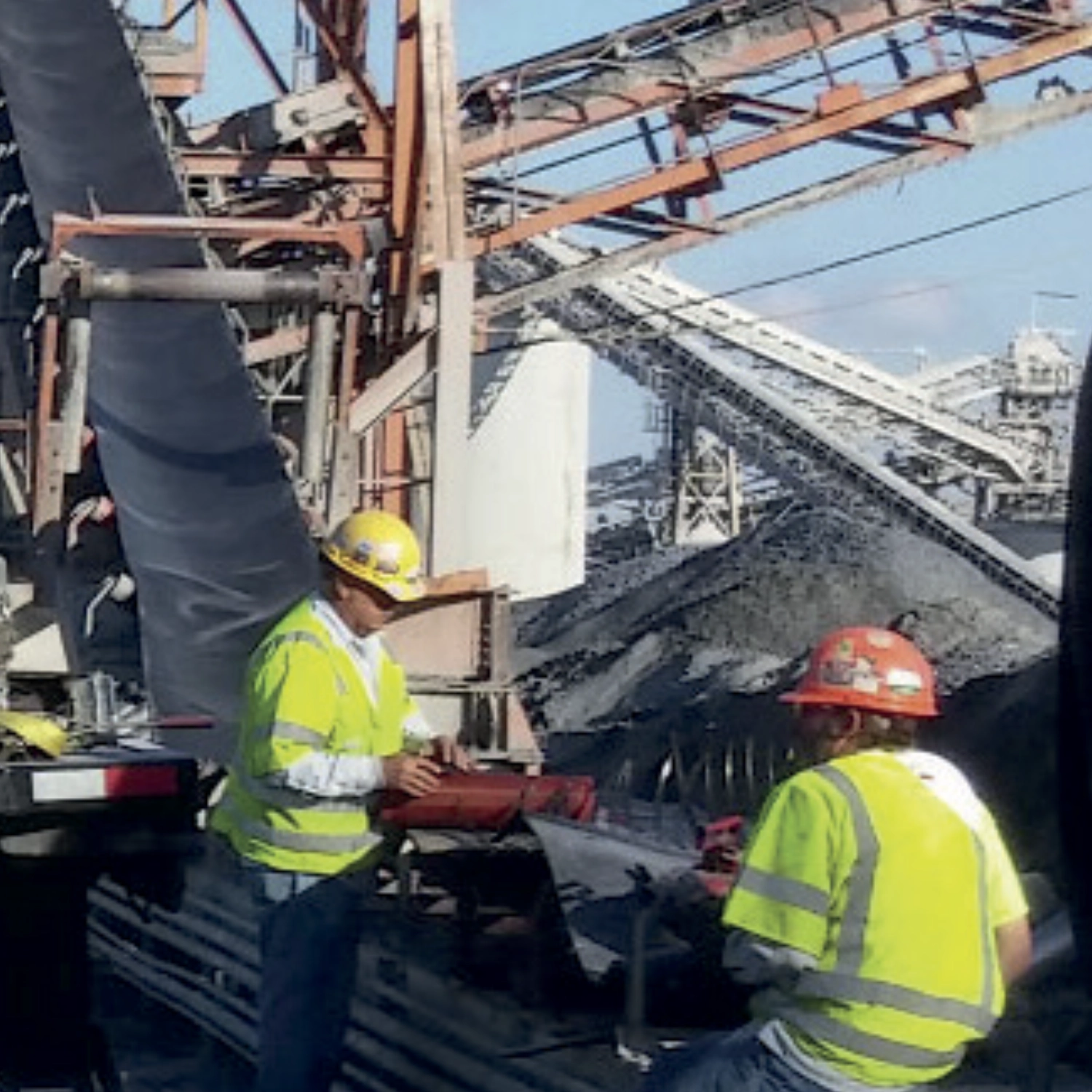 Big truck on mining site.